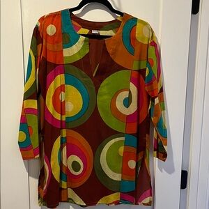 Colorful Geometric Women's Top